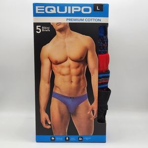 Equipo Men's 5 Pack Bikini Briefs Size Large
